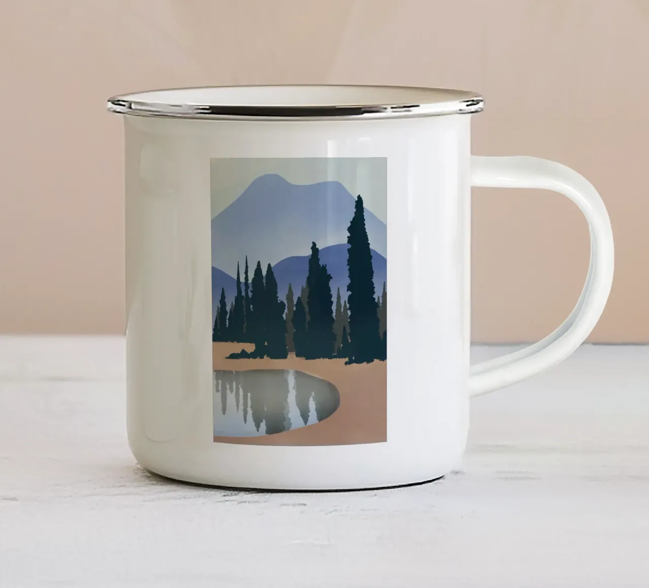 La natura selvaggia tazza in smalto da Little Dean