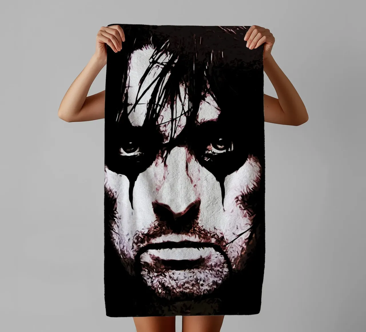 alice cooper 2 Art Print towel by music soul