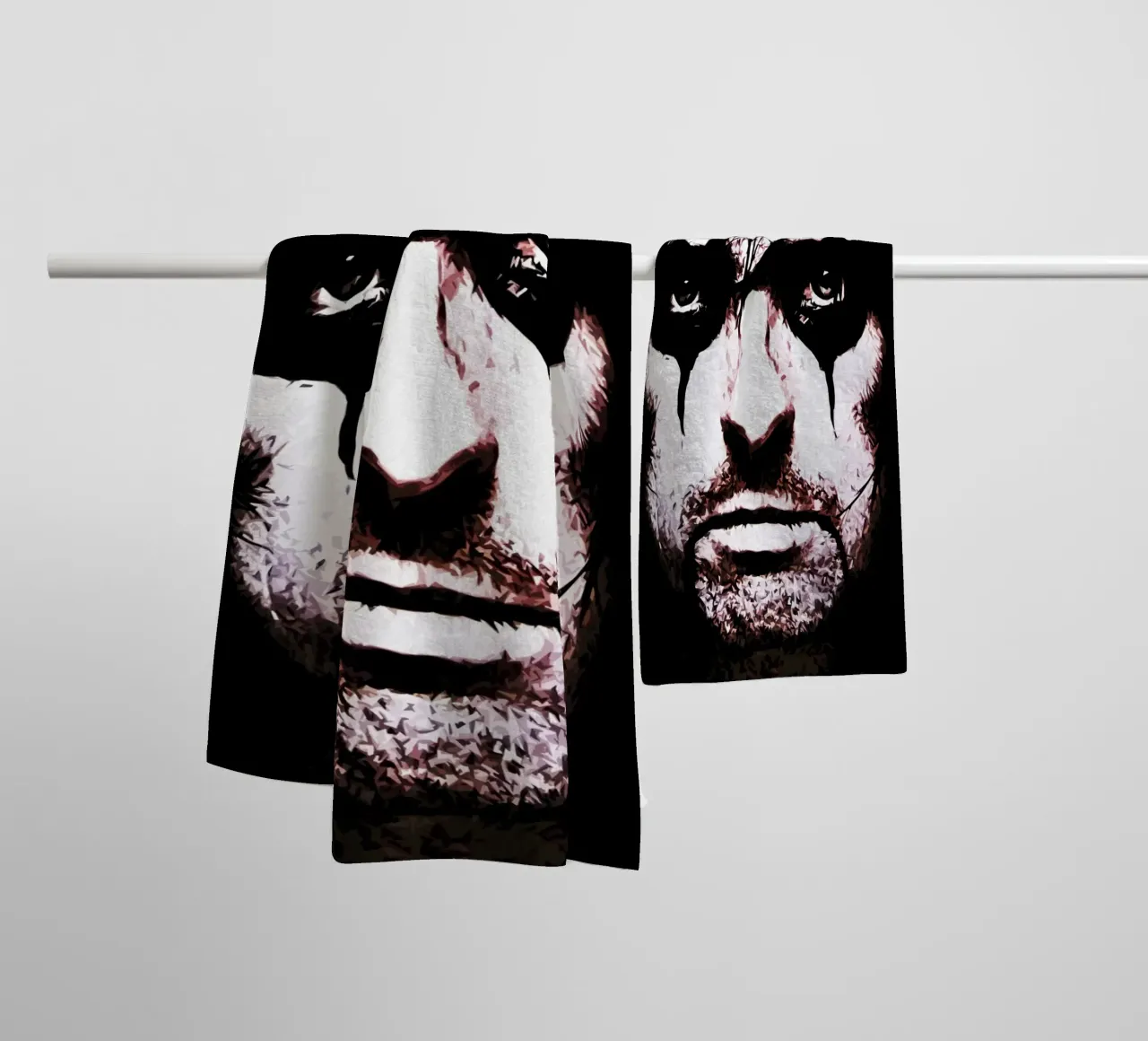 alice cooper 2 Art Print towel by music soul