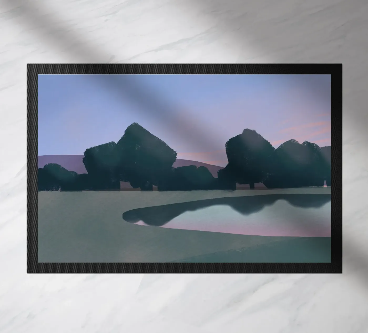 Evening serenity paillasson de Little Dean