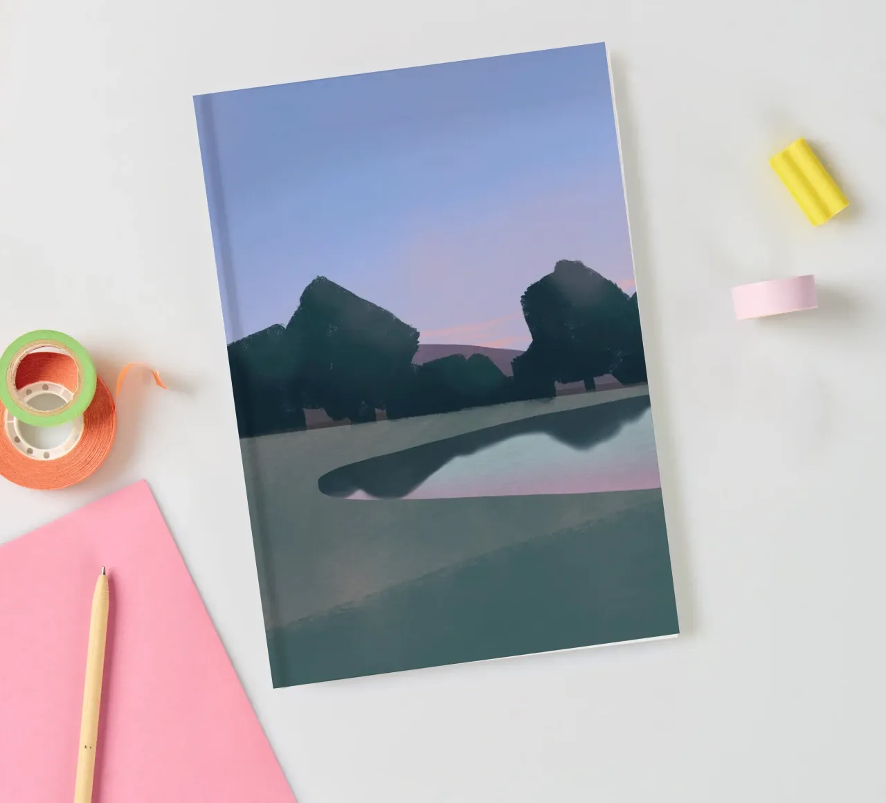 Evening serenity notebook by Little Dean