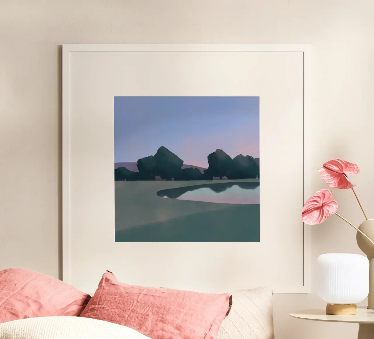 Avondrust poster van Little Dean