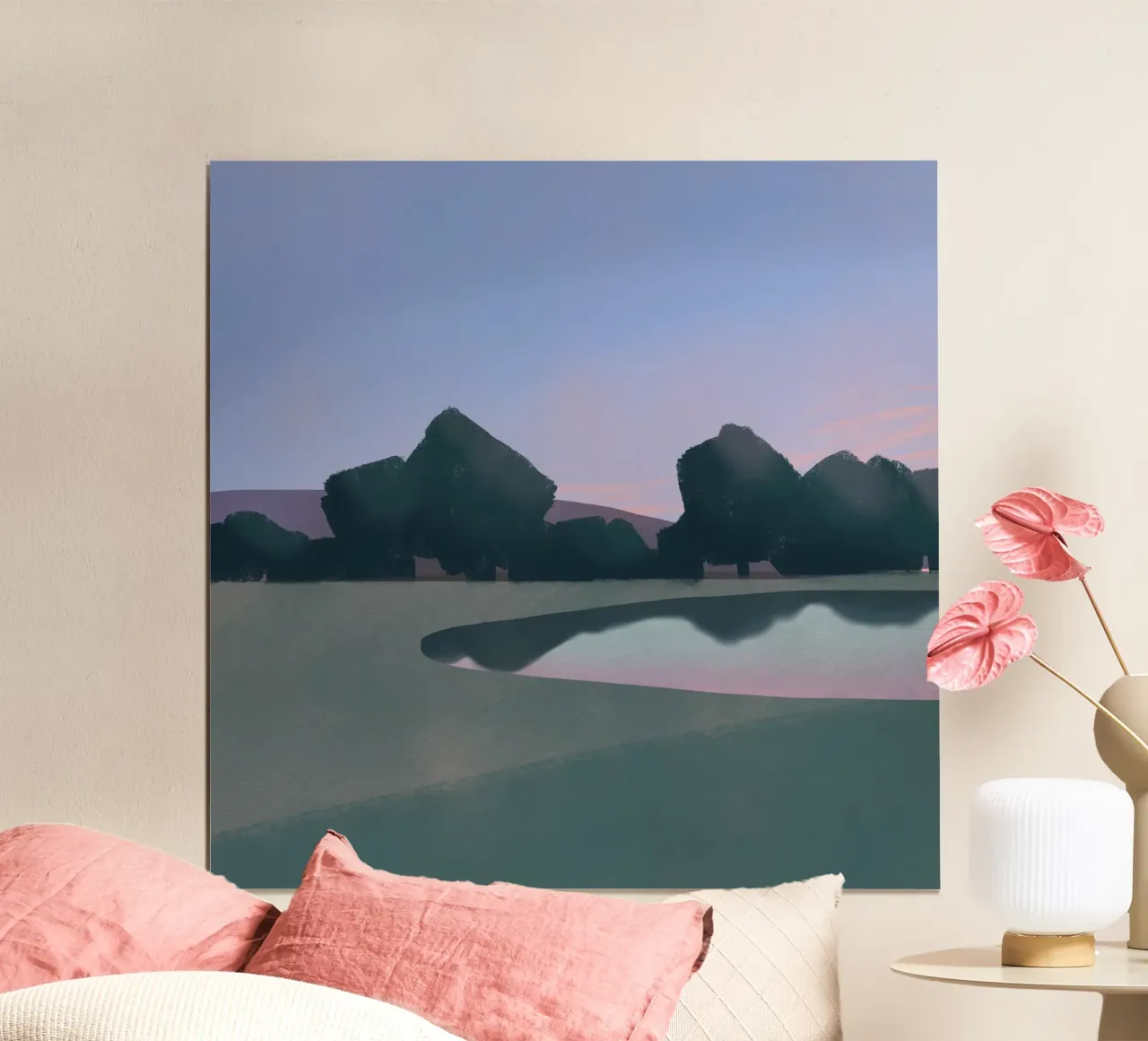 Avondrust poster van Little Dean