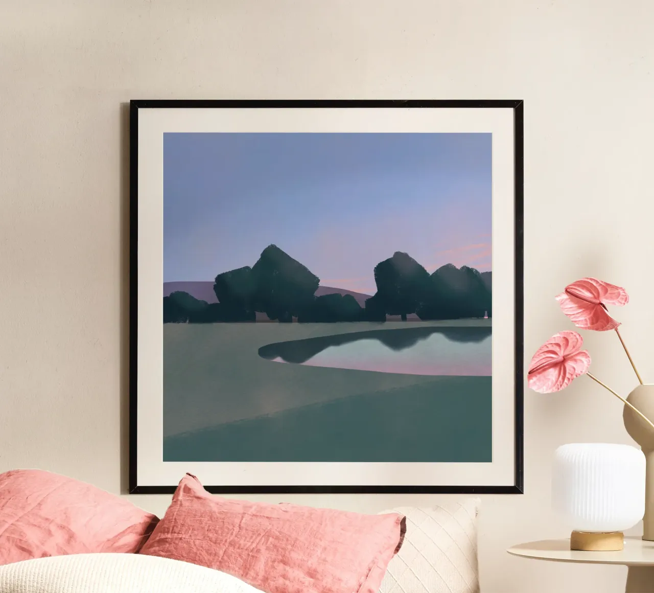 Avondrust poster van Little Dean