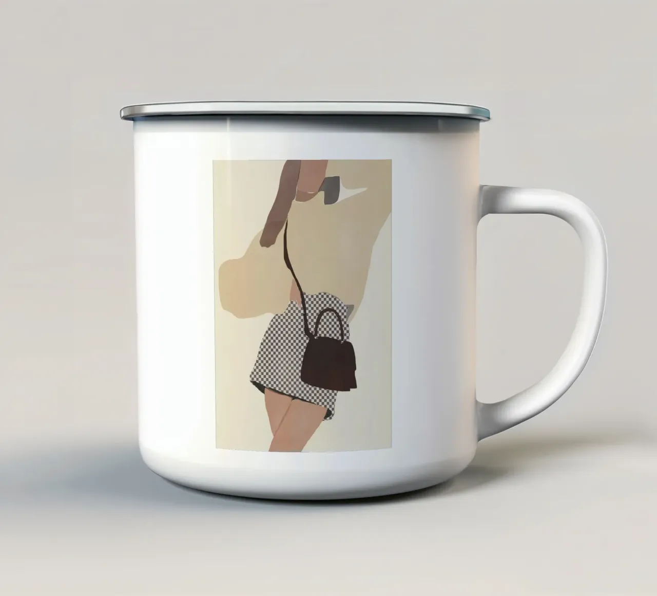 Figura di moda tazza in smalto da Little Dean