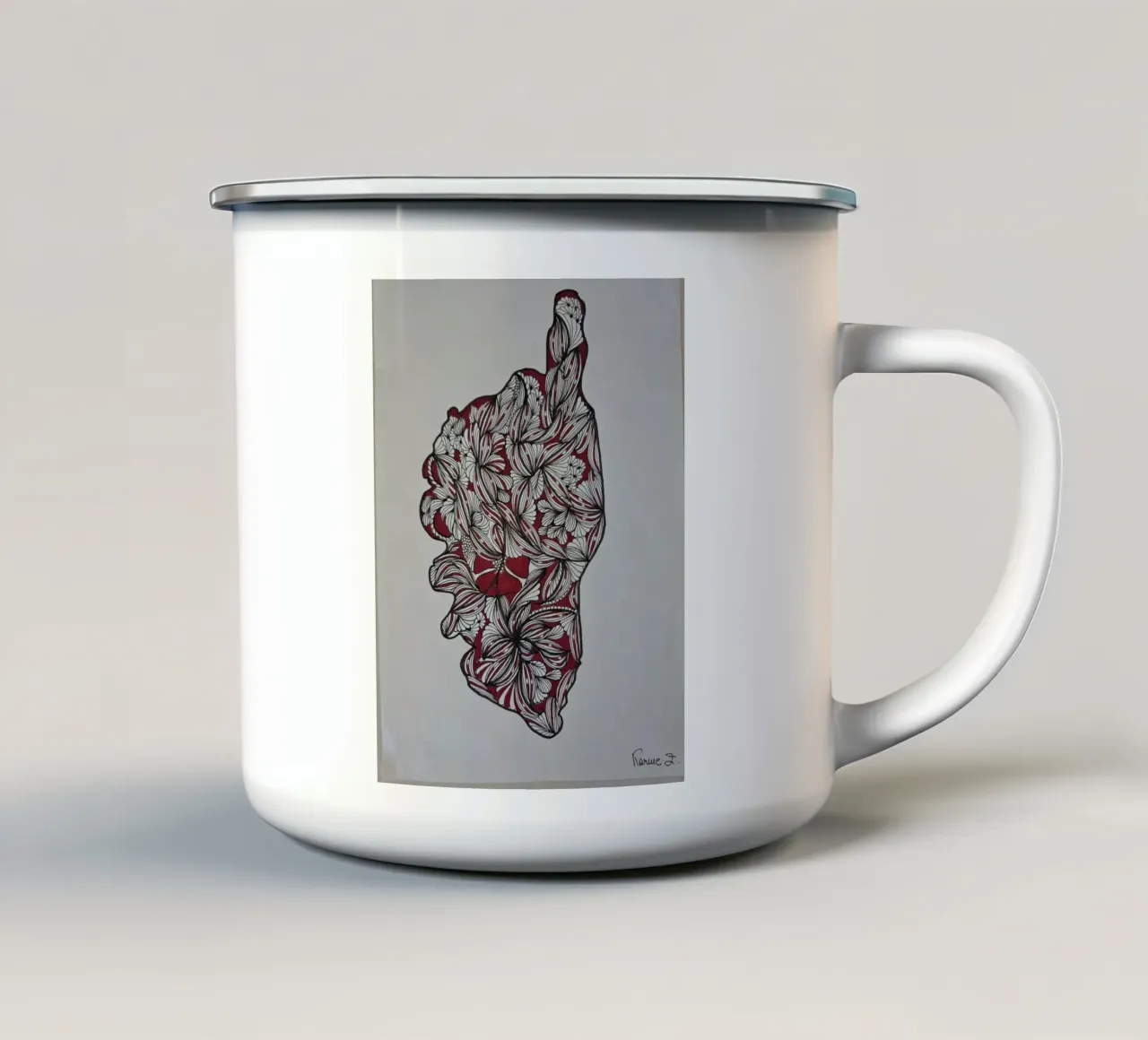 corsica tazza in smalto da L'Atelier des merveilles