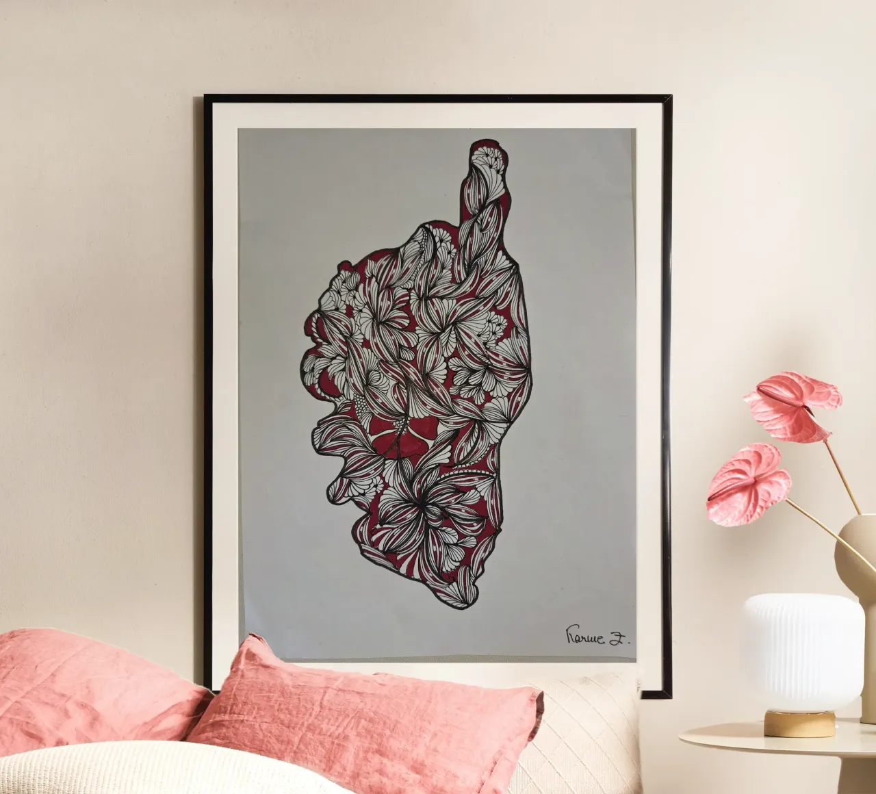 corsica poster con telaio in plastica da L'Atelier des merveilles