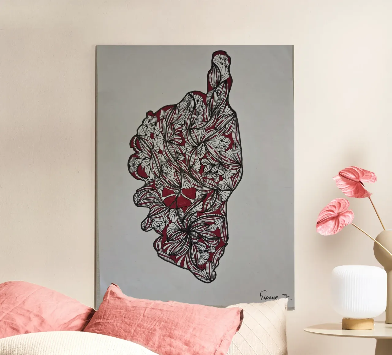 corsica poster con telaio in plastica da L'Atelier des merveilles