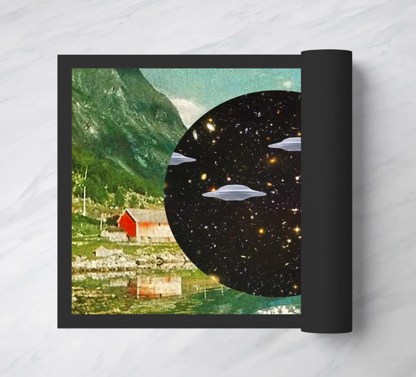 Alien Escapade doormat by MsGonzalez