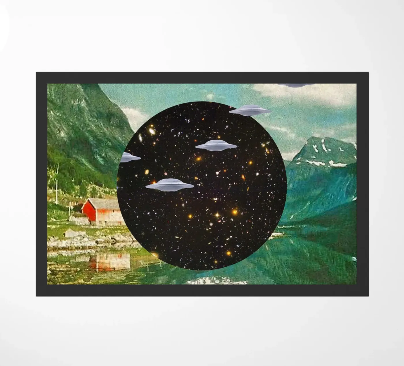 Alien Escapade doormat by MsGonzalez