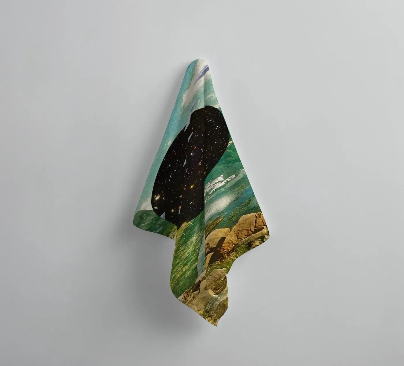 Alien Escapade towel by MsGonzalez