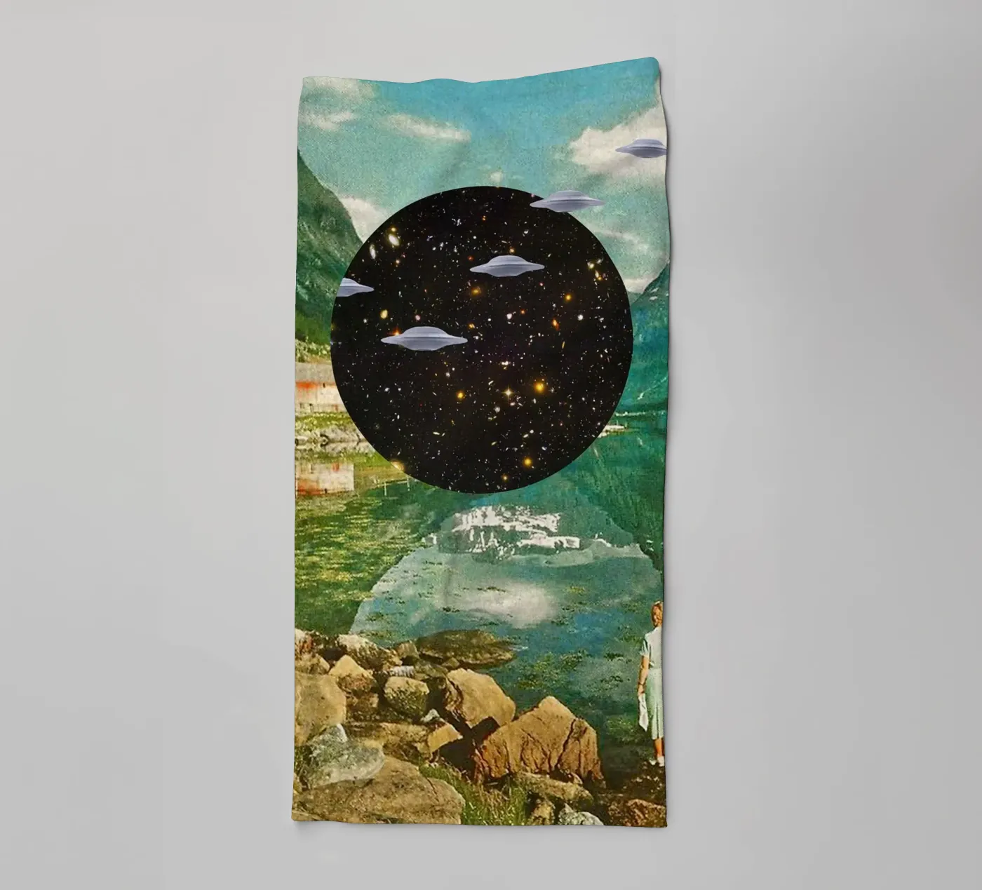 Alien Escapade towel by MsGonzalez