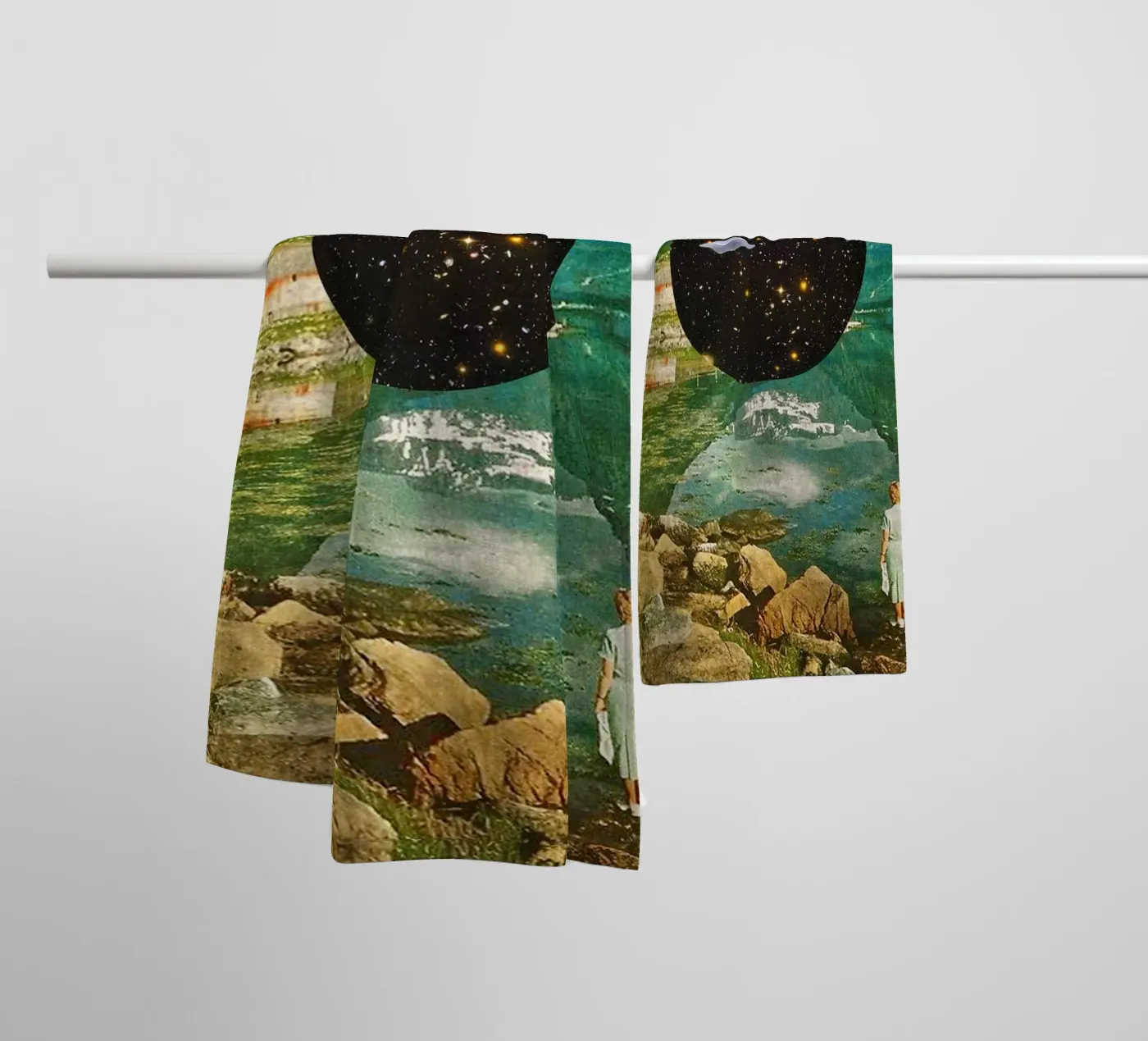 Alien Escapade towel by MsGonzalez