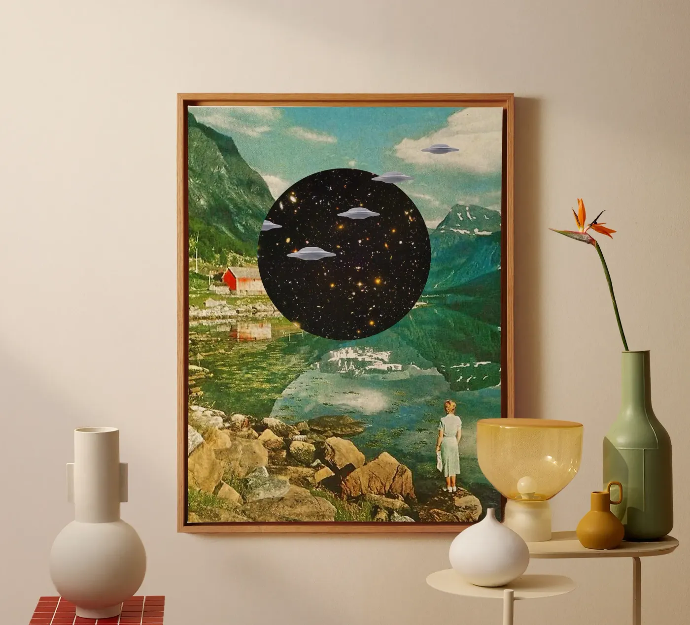 Alien Escapade canvas by MsGonzalez