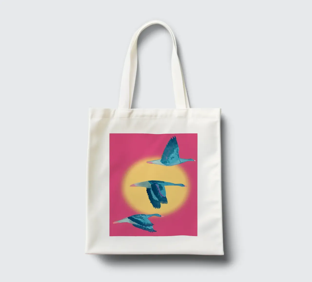 Wild geese tote bag by Nica Colorie