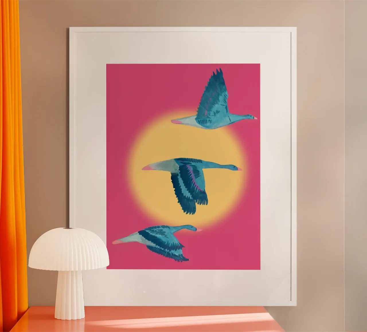 Oche selvatiche poster con telaio in alluminio da Nica Colorie