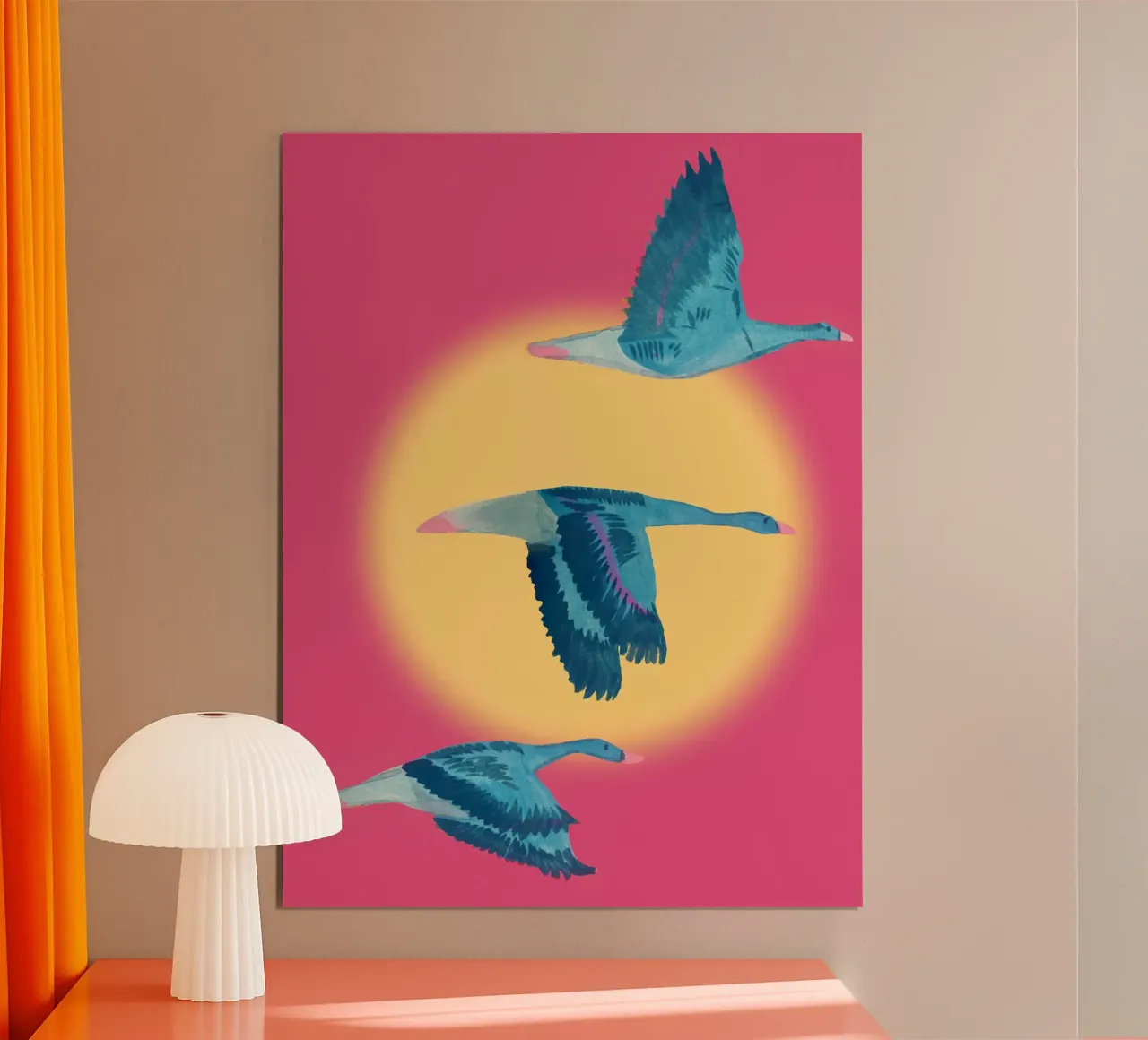Oche selvatiche poster con telaio in alluminio da Nica Colorie