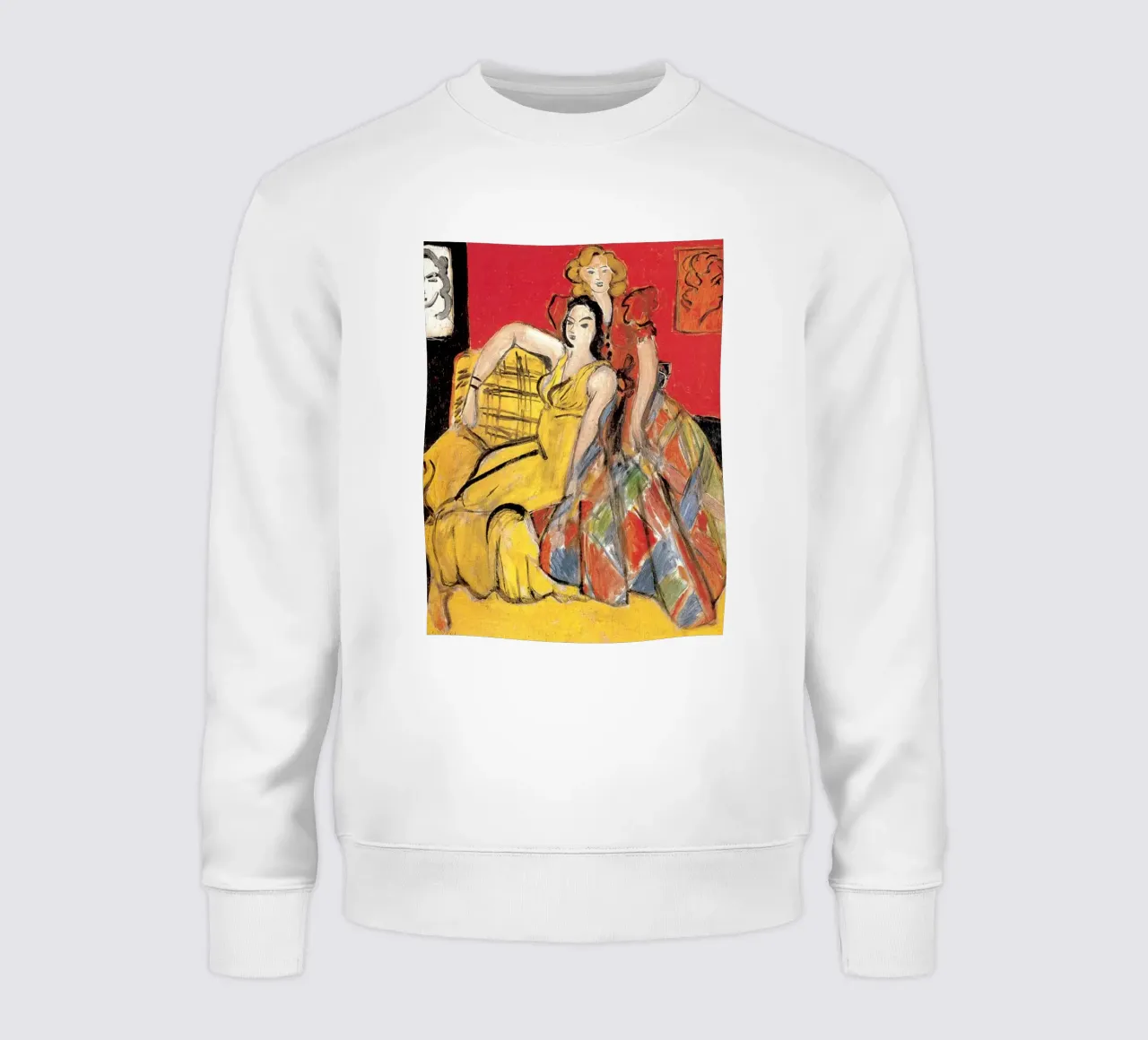 due donne sedute a bracciolo felpa da briyan shop