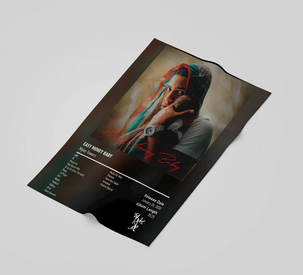 Easy Money Baby (2020) by Myke Towers telo mare da DGUnder