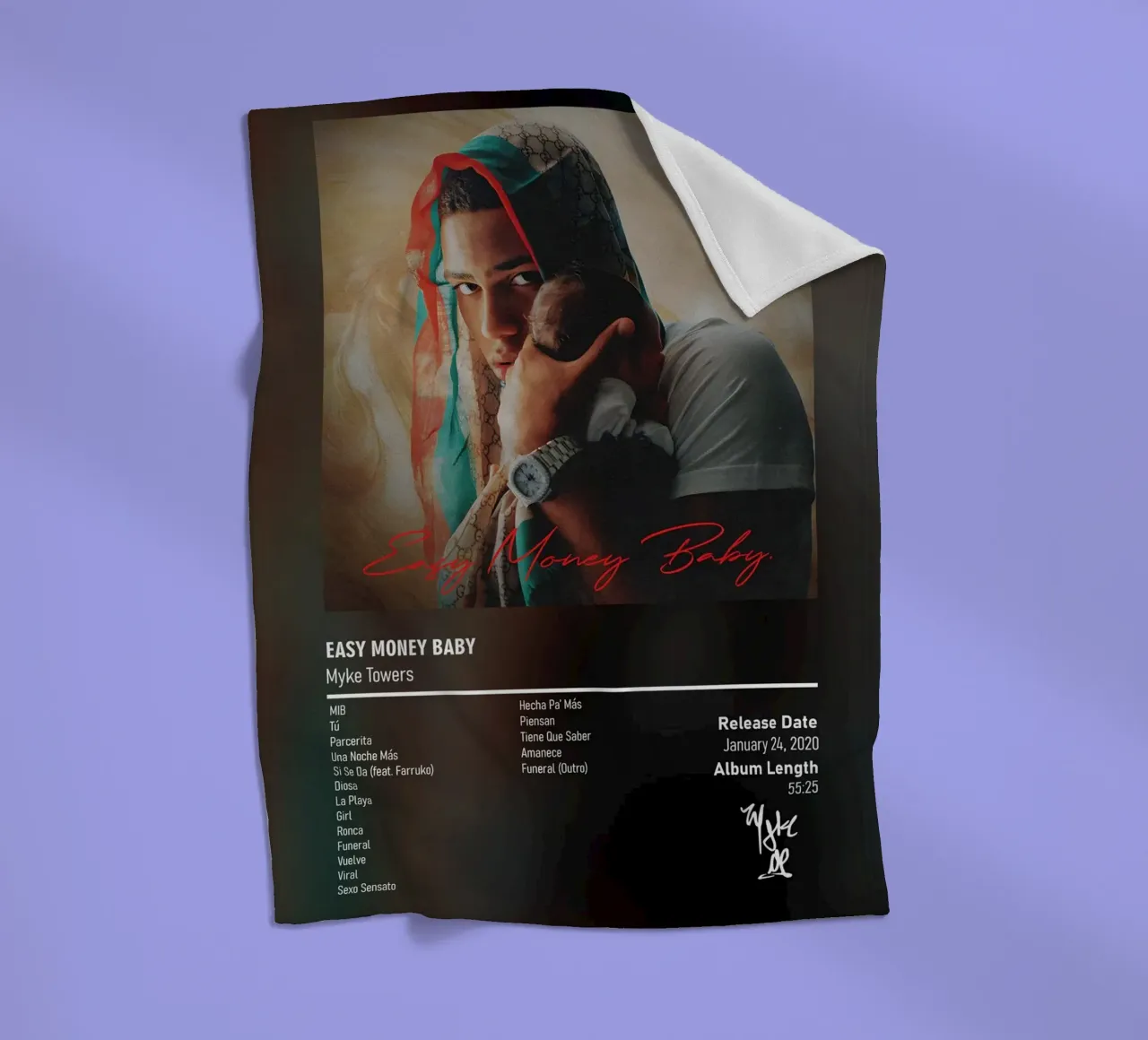 Easy Money Baby (2020) by Myke Towers coperta in pile da DGUnder