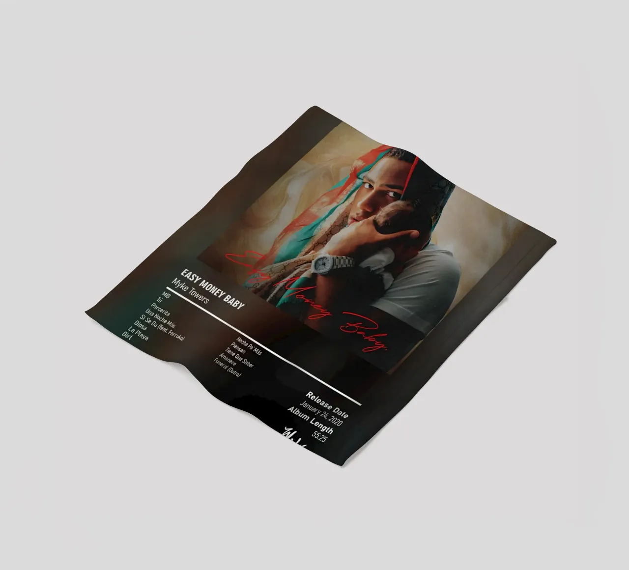 Easy Money Baby (2020) by Myke Towers coperta in pile da DGUnder