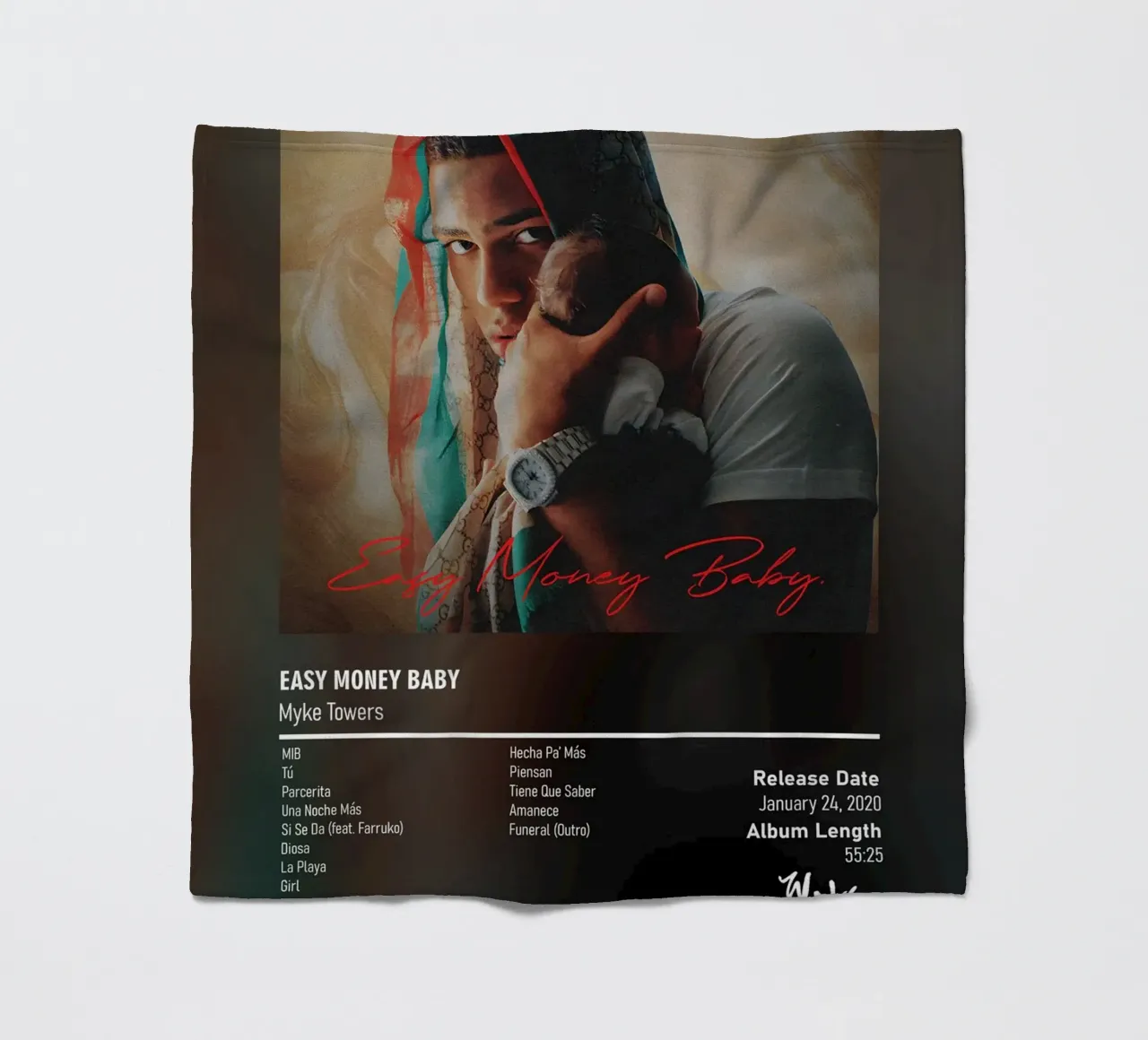 Easy Money Baby (2020) by Myke Towers coperta in pile da DGUnder