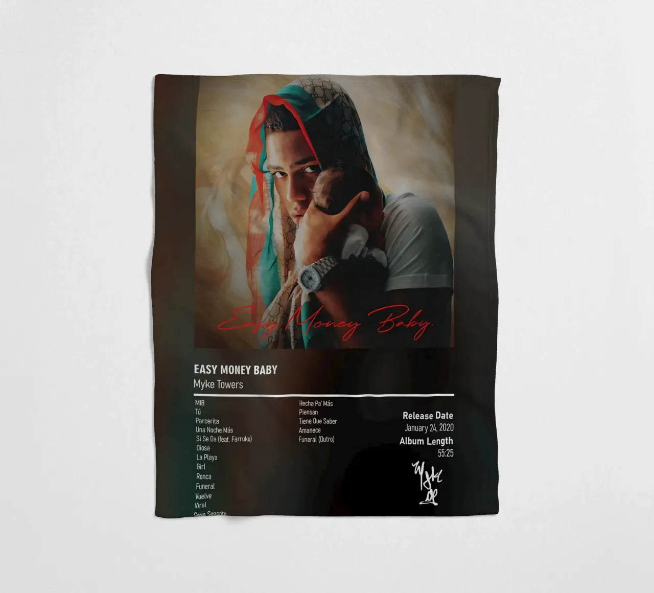 Easy Money Baby (2020) by Myke Towers coperta in pile da DGUnder