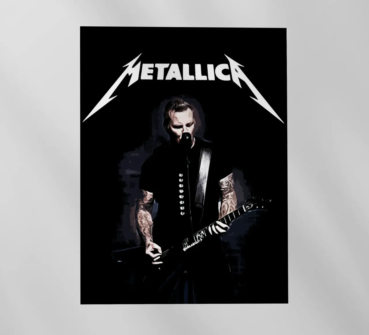James Hetfield Metallichead groupe musique 33 Art film rétro-éclairé de music soul