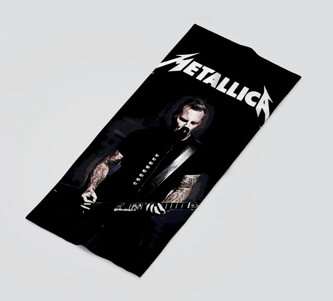 James Hetfield Metallichead Band Musik 33 Kunst Strandtuch von music soul