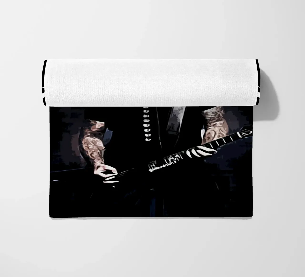 James Hetfield Metallichead Band Musik 33 Kunst Strandtuch von music soul