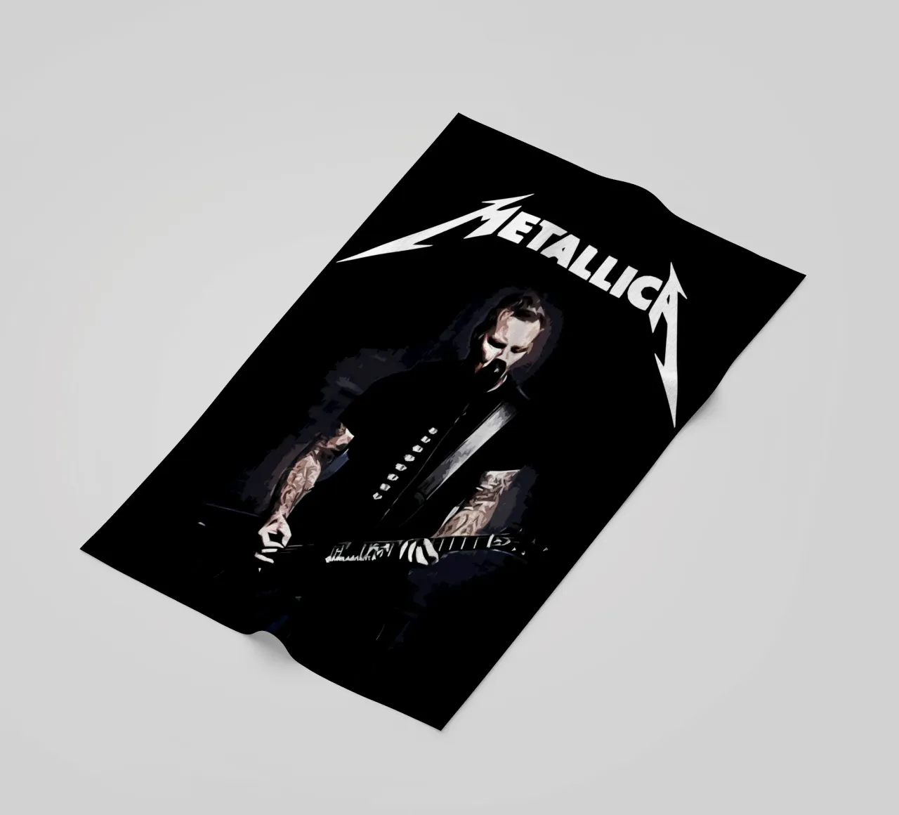 James Hetfield Metallichead Band Musik 33 Kunst Strandtuch von music soul