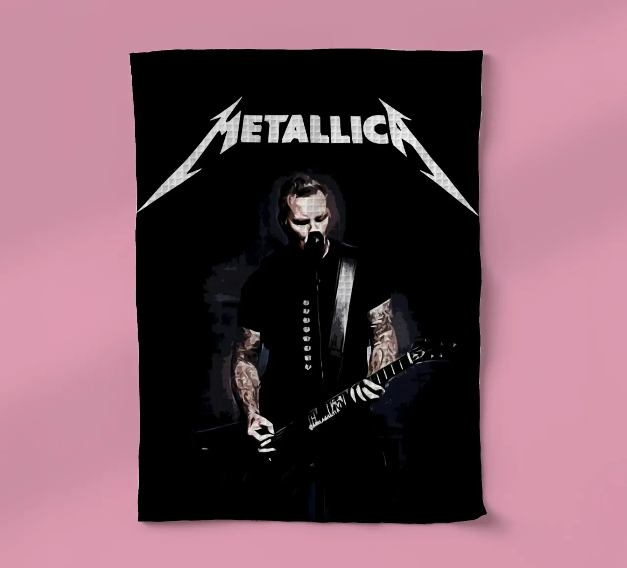 James Hetfield Metallichead groupe musique 33 Art torchon de music soul