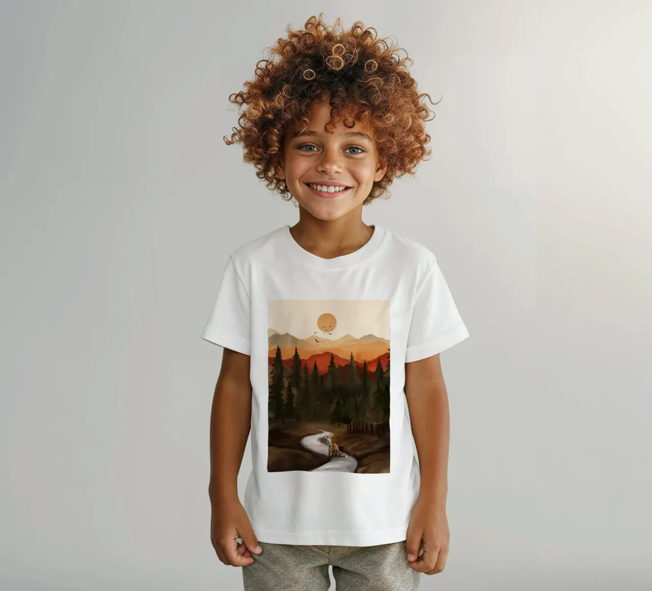 Whispering Pines kinder t-shirt van Nadjaa