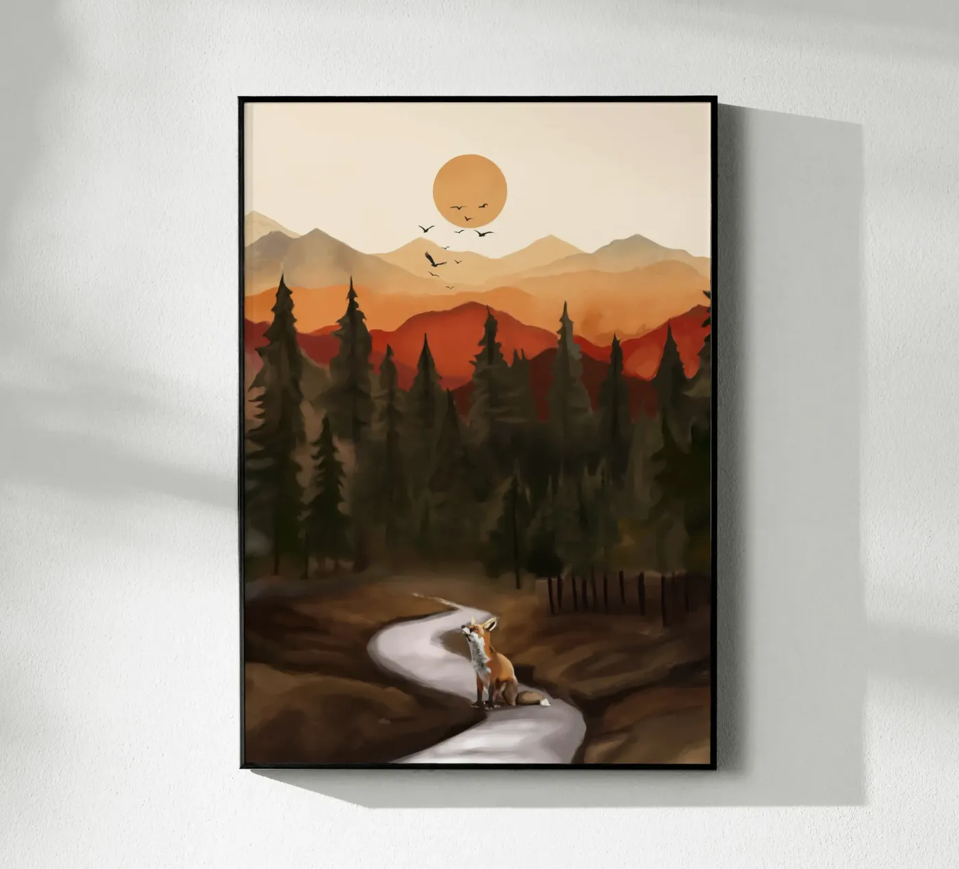 Whispering Pines acrylic glass by Nadjaa