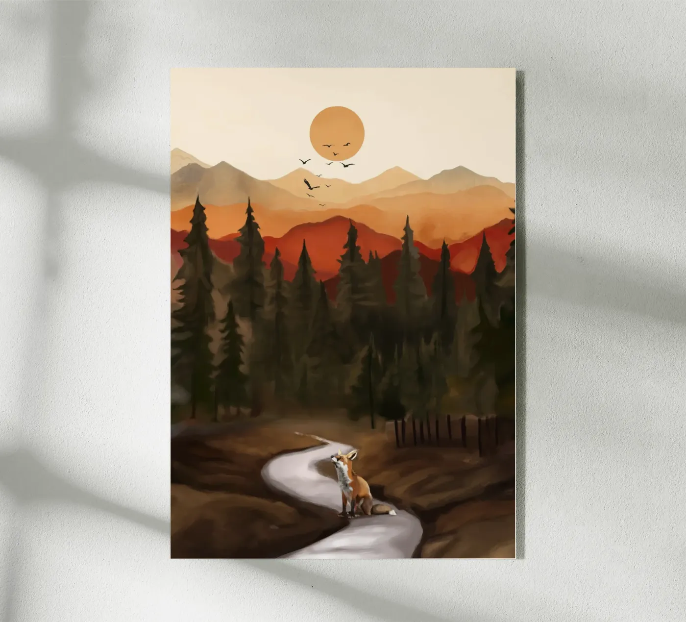 Whispering Pines acrylic glass by Nadjaa