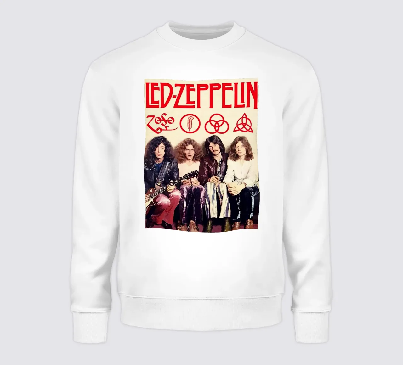 Le groupe Led Zeppelin sweat de vanhesling