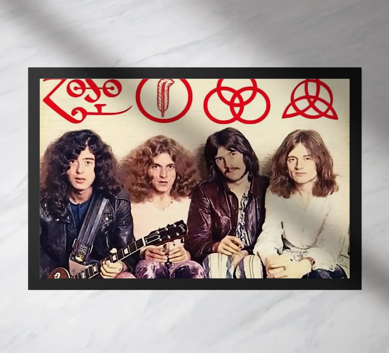 Le groupe Led Zeppelin paillasson de vanhesling