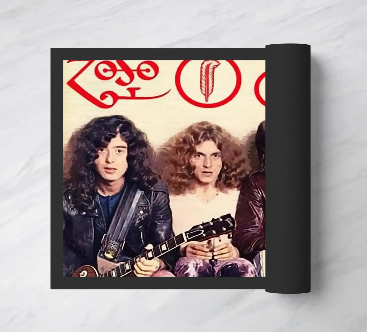 Le groupe Led Zeppelin paillasson de vanhesling