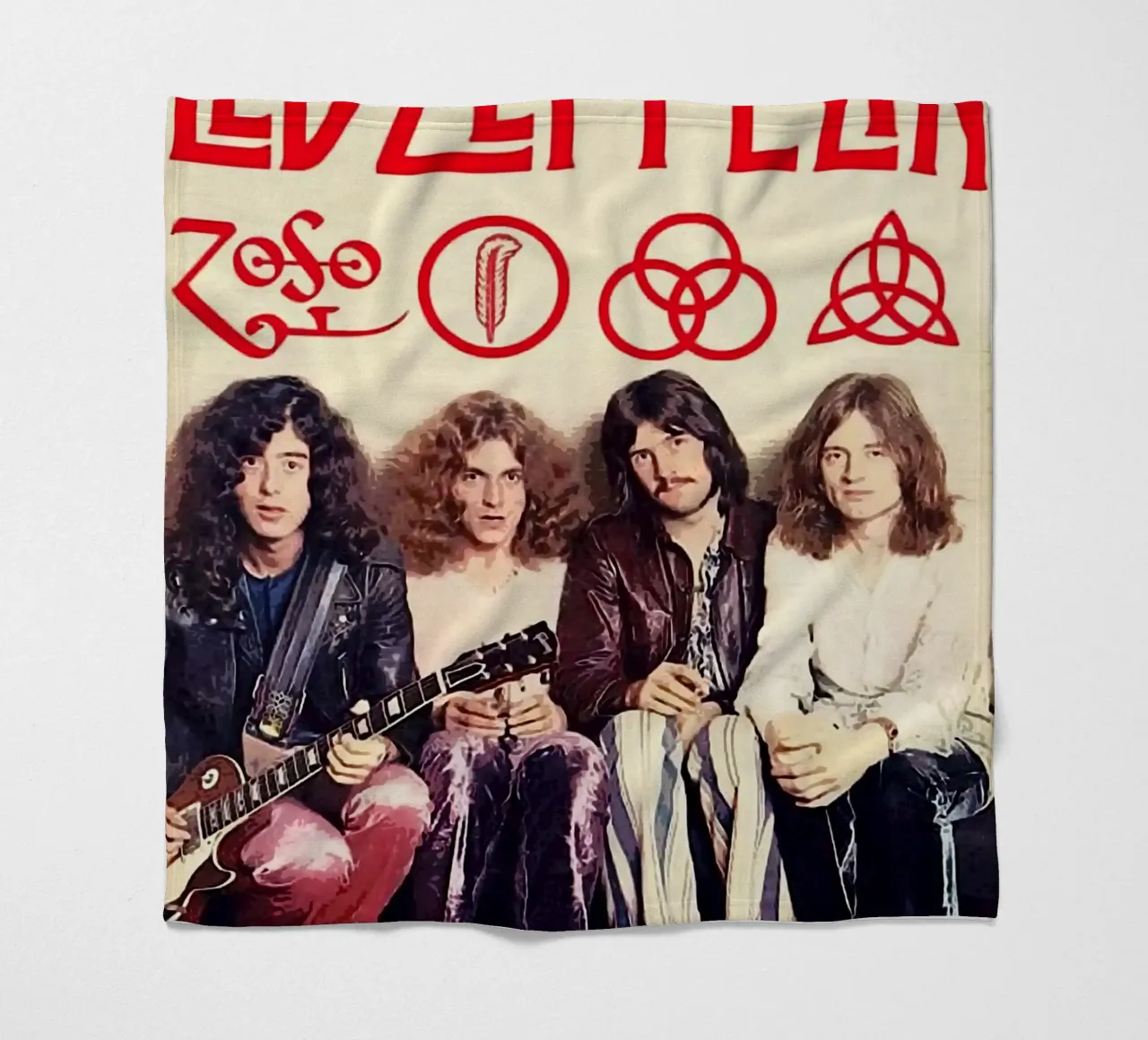 Le groupe Led Zeppelin plaid polaire de vanhesling