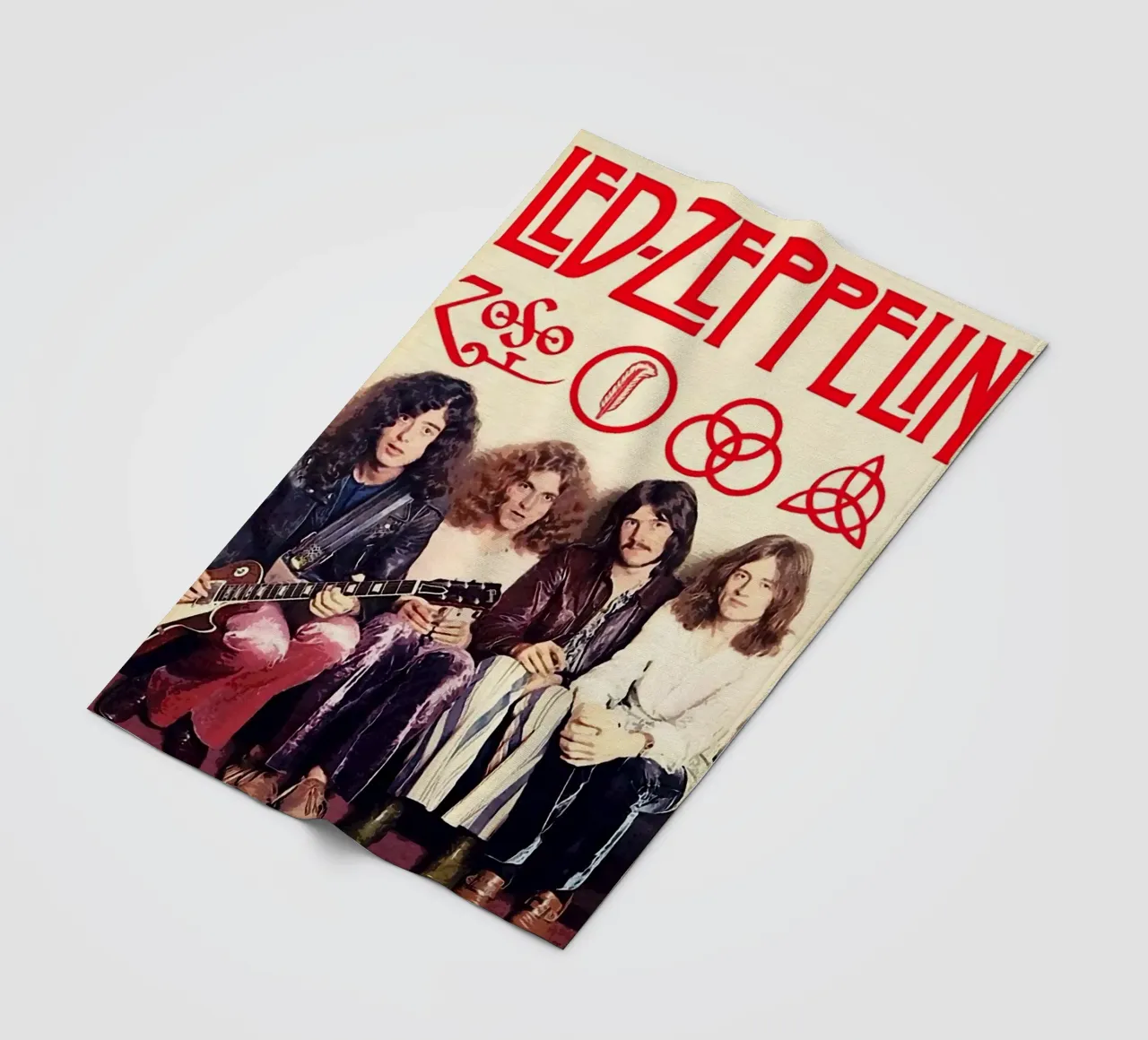 Le groupe Led Zeppelin plaid polaire de vanhesling