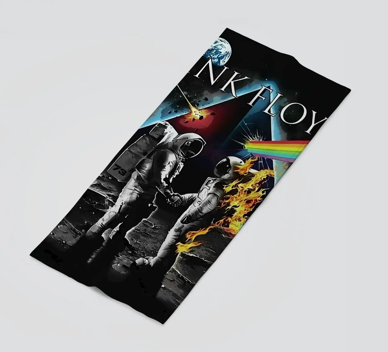 pink floyd band beach towel by vanhesling