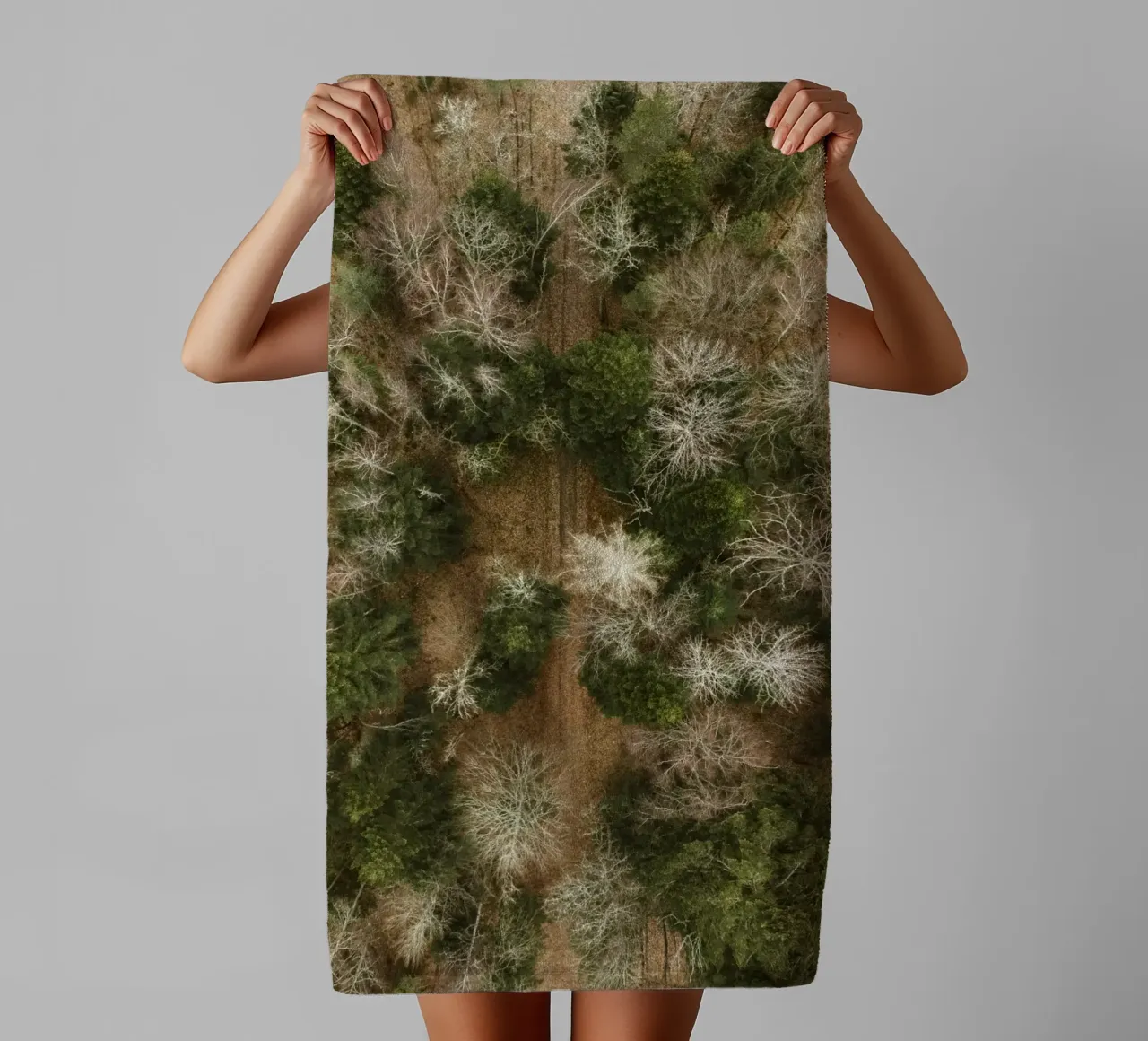 forest trees towel by Earthly Visions