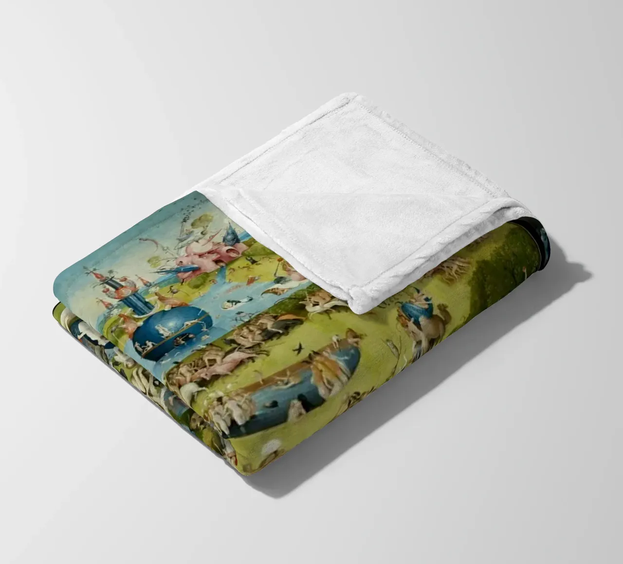 The Garden of Earthly Delights by Jheronimus Bosch fleece blanket by 50 masterpieces