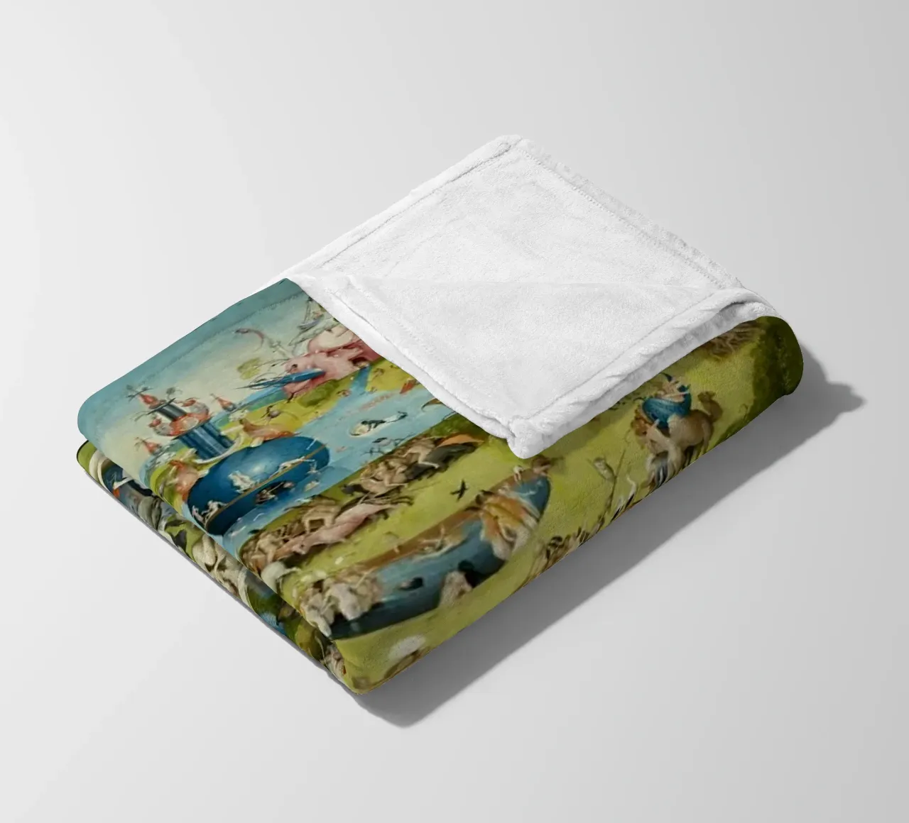 The Garden of Earthly Delights by Jheronimus Bosch fleece blanket by 50 masterpieces