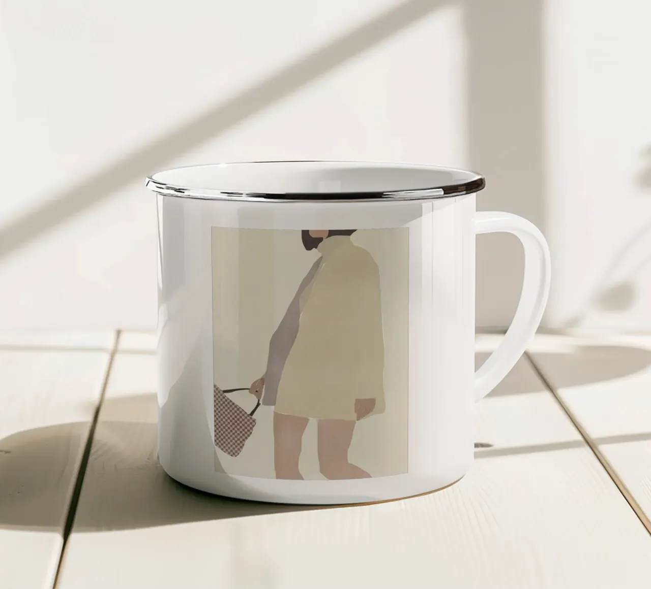 Figura di moda 02 tazza in smalto da Little Dean