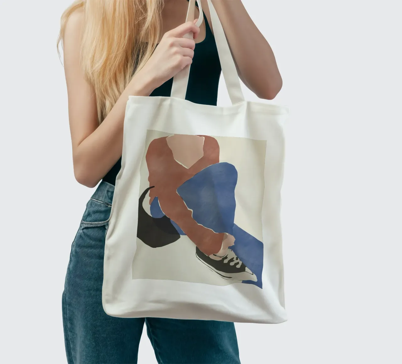 Figura di moda 03 borsa in juta da Little Dean