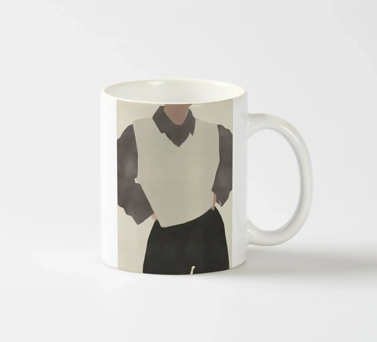 Moda figura 04 tazza in ceramica da Little Dean