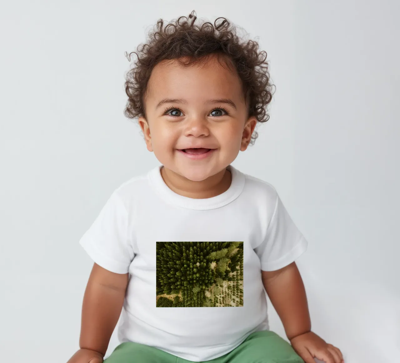 forest trees baby t-shirt by Earthly Visions