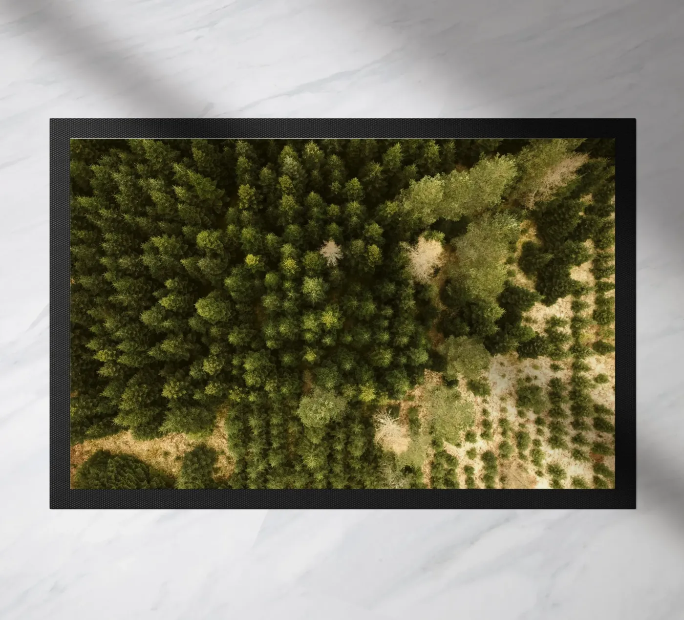 forest trees doormat by Earthly Visions