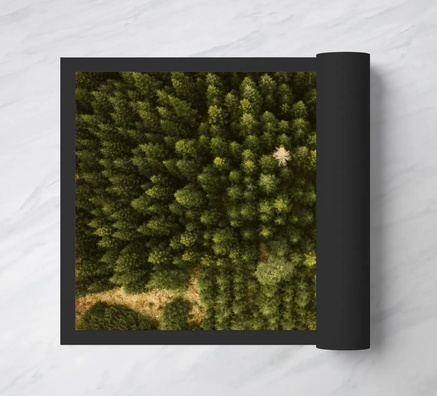 forest trees doormat by Earthly Visions